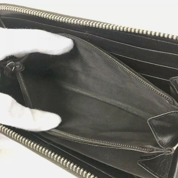 GUCCI DIAMANTE BROWN LEATHER ZIPPY AROUND LONG WALLET/B2359 - Picture 5 of 8